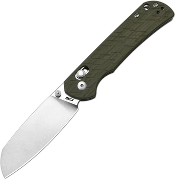 Нож раскладной CJRB Kicker J1953-GN D2 флипер Зеленый G10 EDC (27980491)