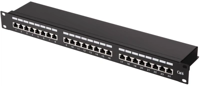 Патч-панель 2E САТ 6, FTP, 19", 1U, 24 порти, зібрана (650405)