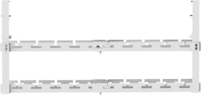 Organizer kabli Maclean MC-102 W 2 poziomy Biały (5902211139683)