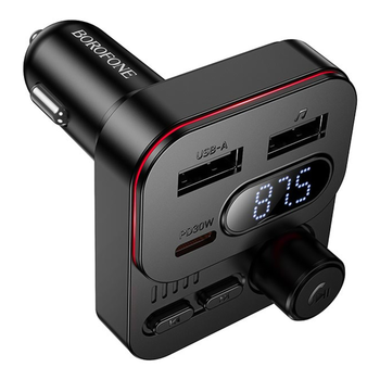 FM-трансмітер BC61 USB-C PD30W + USB 15W Bluetooth автомобільний з швидкою зарядкою 45W