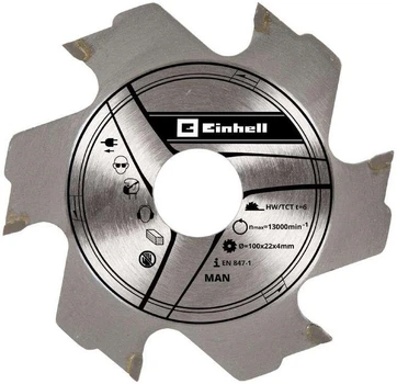Диск до ламельного фрезера Einhell 100х22х3.8мм 6Т
