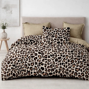 Постельное белье Евро KOLOCO "Animal Print" фланель (42861)