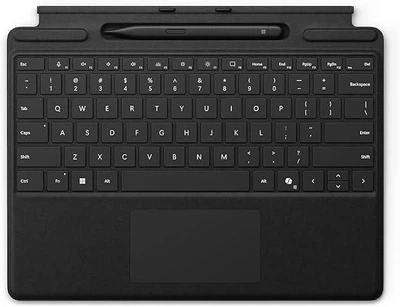 Клавиатура Microsoft Surface Pro Keyboard со стилусом Slim Pen 2 Black (Alcantara) для Pro 8/9/11