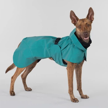 Светоотражающий дождевик для собак с антибактериальной подкладкой PAIKKA Visibility Raincoat Lite Emerald 20