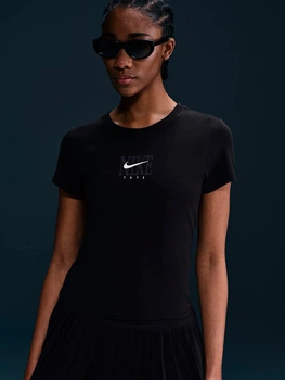 Футболка спортивна жіноча Nike Sportswear Phoenix IB2444-010 L Чорна (197861293396)