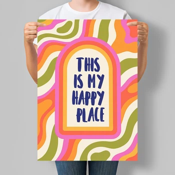 Постер для дома This Is My Happy Place Это мое счастливое место А3 30х42 см (MOTN007_А3)