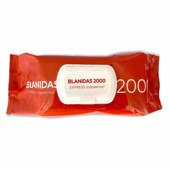 Салфетки Бланидас 2000 экспресс для рук и поверхностей Blanidas 2000 express 100 шт.