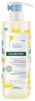Гель для купання Klorane Bebe Gentle Cleansing Gel Soothing Calendula 500 мл