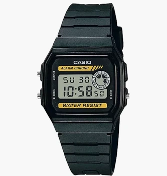 Чоловічий цифровий годинник Casio F-94WA-9D на полімерному ремінці, водозахист 30 м