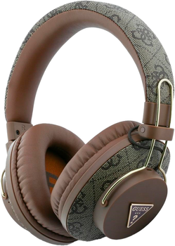 Słuchawki Guess Triangle Logo ENC Brown (3666339593506)
