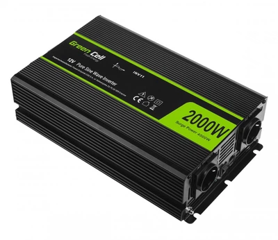 Перетворювач DC-AC Green Cell INV11 12V/230V 2000W/4000W Pure sinus
