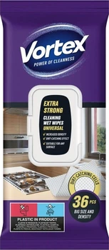 Chusteczki nawilżane Vortex Extra Strong uniwersalne 36 szt (4823071662757)