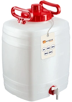 Plastikowa beczka z kranikiem Kadax Asele na wodę 20 l (K4223) (5903699432624)