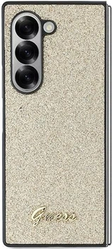 Etui Guess 4G Glitter Script Case do Samsung Galaxy Z Fold 6 Złote (3666339322700)