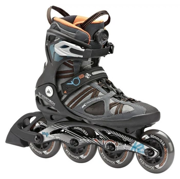 Роликові коньки для дорослих K2 VO2 90 BOA M 45 (11.5US) 295мм Black/grey/orange (3040009) (280мм)
