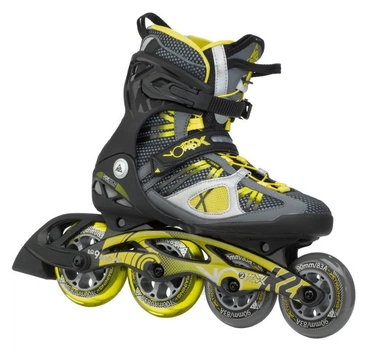 Роликові ковзани для дорослих K2 VO2 100 X PRO M 44 (10.5US) 285мм Black/grey/lime (3050007) (285мм)