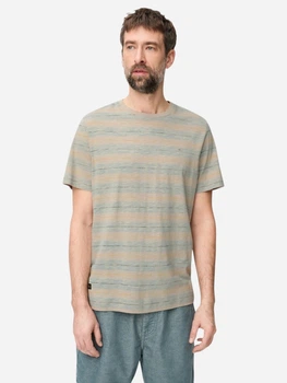 Футболка хлопковая длинная мужская Camel Active T-shirts 1/2 sleeves 409700-7T53-43 L Голубая с принтом (4063366240974)