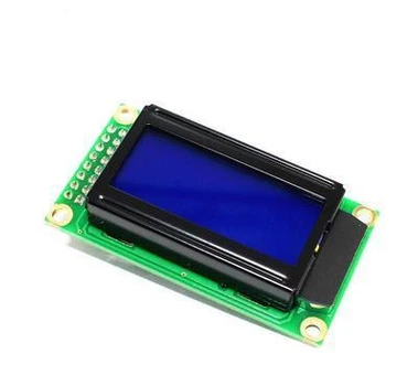 LCD дисплей 0802 с синей подсветкой, 5 В, 8×2 символа, 5В