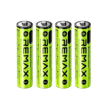 Аккумуляторная литиевая батарея AAA REMAX New Energy 814mWh Type-C 4 шт