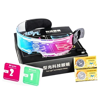 Rave окуляри з RGB LED підсвіткою LOW Rave Pulse Рожево-Синій (LOW-LEDGL-pinkblue)