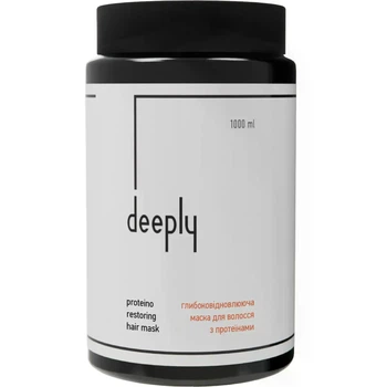 Глибоковідновлююча маска для волосся з протеїнами deeply protein restoring hair mask 1000 мл