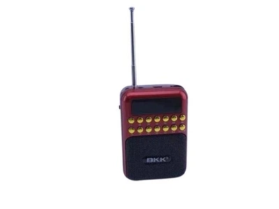 Портативный Радиоприемник карманный аккумуляторный BBK MP3 USB+TF card красный (B872/ 8206)