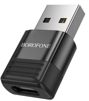 Адаптер Borofone BV18 USB male to Type-C female USB2.0 ADAPTER Black
