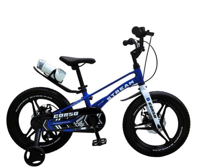 Детский велосипед 16" Corso Stream SM-16306 с магниевой рамой, литыми дисками и дисковыми тормозами