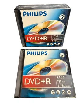 Набор чистых дисков Philips DVD+R 10шт