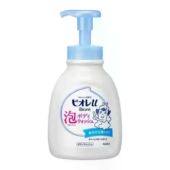 Гель-пінка для душу для дітей і дорослих Kao Biore U Foaming Body Wash, 600 мл