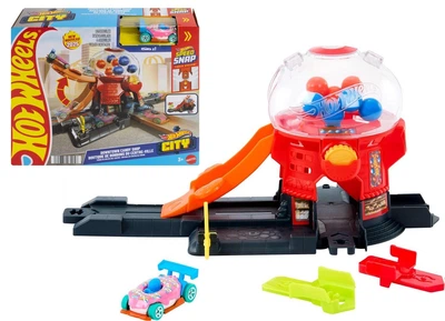 Tor wyścigowy Mattel Hot Wheels City Sklepik Guma balonowa JBM62 (194735264056)