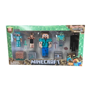 Набор фигурок персонажи Minecraft Стив и мобы 5 шт. (К92511-1)