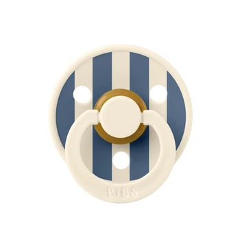 Пустушка Studio 0-6 m Colour Latex Round (кругла) Block – Ivory / Steel Blue
