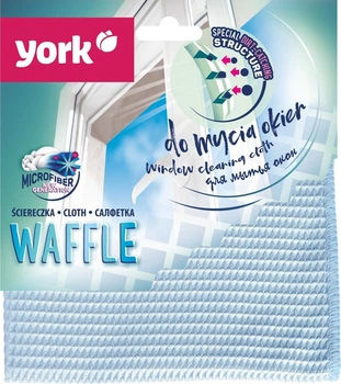 Серветка з мікрофібри York Waffle для вікон 35 x 35 см (5903355124771)