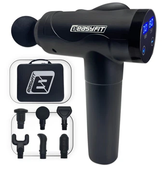 Перкуссионный массажер для спины EasyFit Vibe 6 насадок, 30 режимов (EF-2072)
