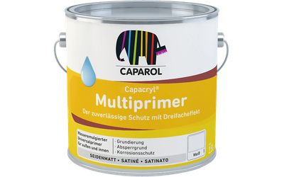 Грунтовка водорастворимая изолирующая Capalac Aqua MultiPrimer Белая 2.5 л