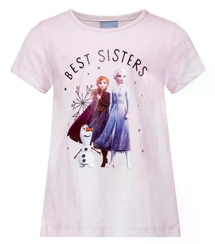Дитяча футболка Disney Frozen "Best Sisters" для дівчинки, розмір 134-140, рожевий