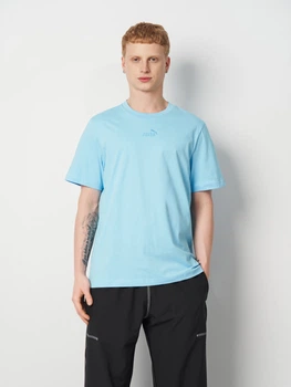 Футболка хлопковая длинная мужская Puma Essentials Foundation 69291245 XL Vibrant Blue (4069161739750)