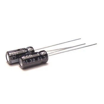 Конденсатор электролитический выводной 10uF 35V ECR 5x11mm (ECR100M35B-Hitano) - 335146
