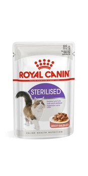 Royal Canin Sterilised in Gravy Влажный корм Роял Канин пауч для кастрированных котов и кошек 12 шт х 85 г