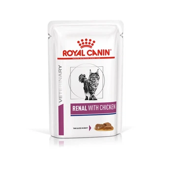 Royal Canin Renal (Роял Канин Ренал) влажный корм для котов при заболеваниях почек, курица, 12 шт х 85 гр