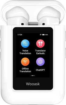 Наушники-переводчики Wooask A8 ChatGPT с сенсорным экраном