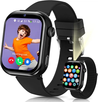Детские смарт-часы NAIXUES 4G GPS Dual Camera IP68 Black