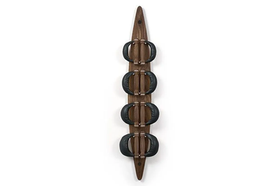 Гантелі з підставкою NOHRD Classic Walnut Leather 2-8 кг