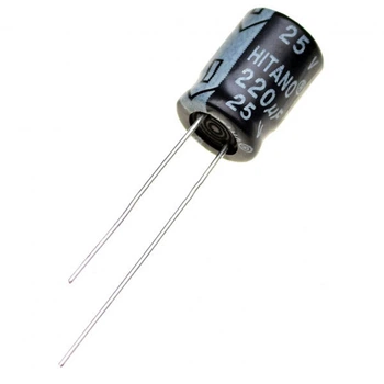Конденсатор электролитический выводной ECAP 220/25V 0812 105'C EHR - 499105