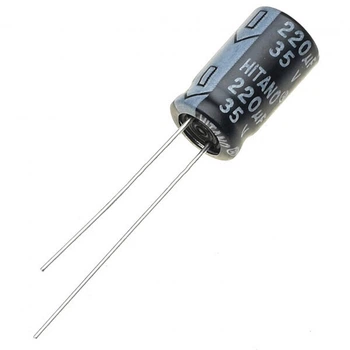 Конденсатор электролитический выводной ECAP 220/35V 0814 105'C - 499106