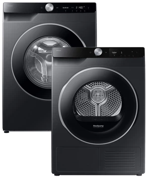 Пральна машина повногабаритна Samsung WW10FG6U9ELBUA + Сушильна машина Samsung DV90T6240LB/UA (комплект)