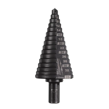 Сверло ступенчатое Step Drill COBALT ALCRN MILWAUKEE, диаметр 6-35мм с шагом 2-3мм