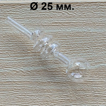 Стеклянная трубка для курения Helix Compact Oil Clear 10 см./25 мм.