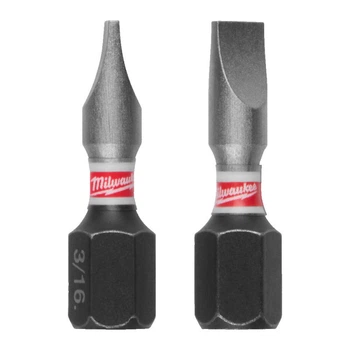 Бита SHOCKWAVE MILWAUKEE, SL1,2x6,5, 25мм, (3шт)